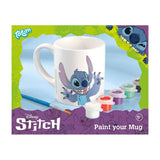 Gobelet à colorier Totum Disney Stitch - set artisanal tasse en céramique incl. peinture et pinceau - astuce cadeau jouets filles et garçons artisanat lilo stitch