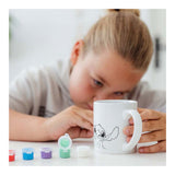 Gobelet à colorier Totum Disney Stitch - set artisanal tasse en céramique incl. peinture et pinceau - astuce cadeau jouets filles et garçons artisanat lilo stitch