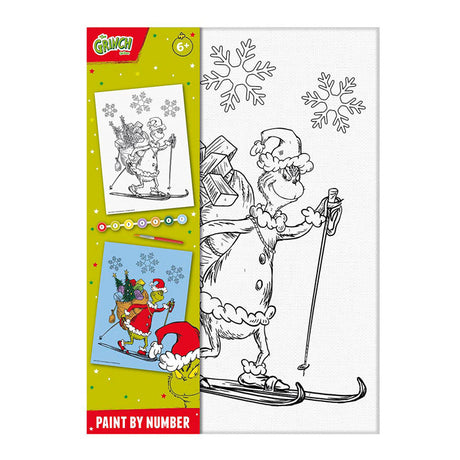 Groupe d'artisanat créatif peinture totum par numéro grinch