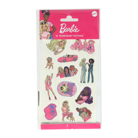 Tatouages ​​de groupe d'artisanat créatif barbie, 12 pièces