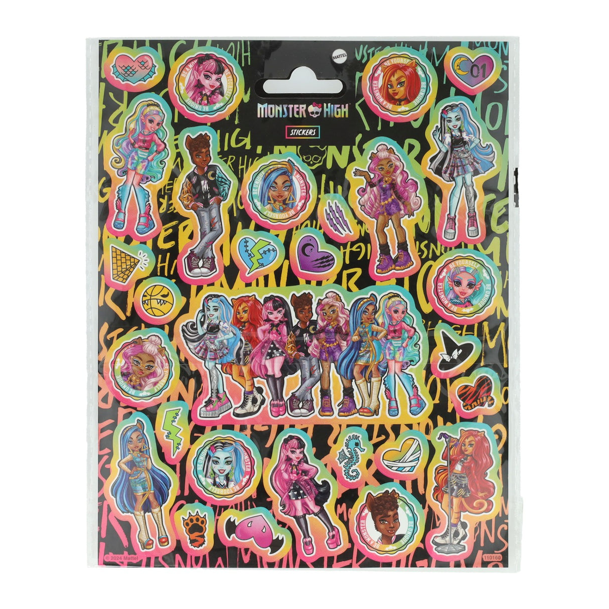 Ensemble d'autocollants de groupe d'artisanat créatif Monster High