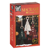 Creative craft group set macrame hangers kerstbomen - 3st.