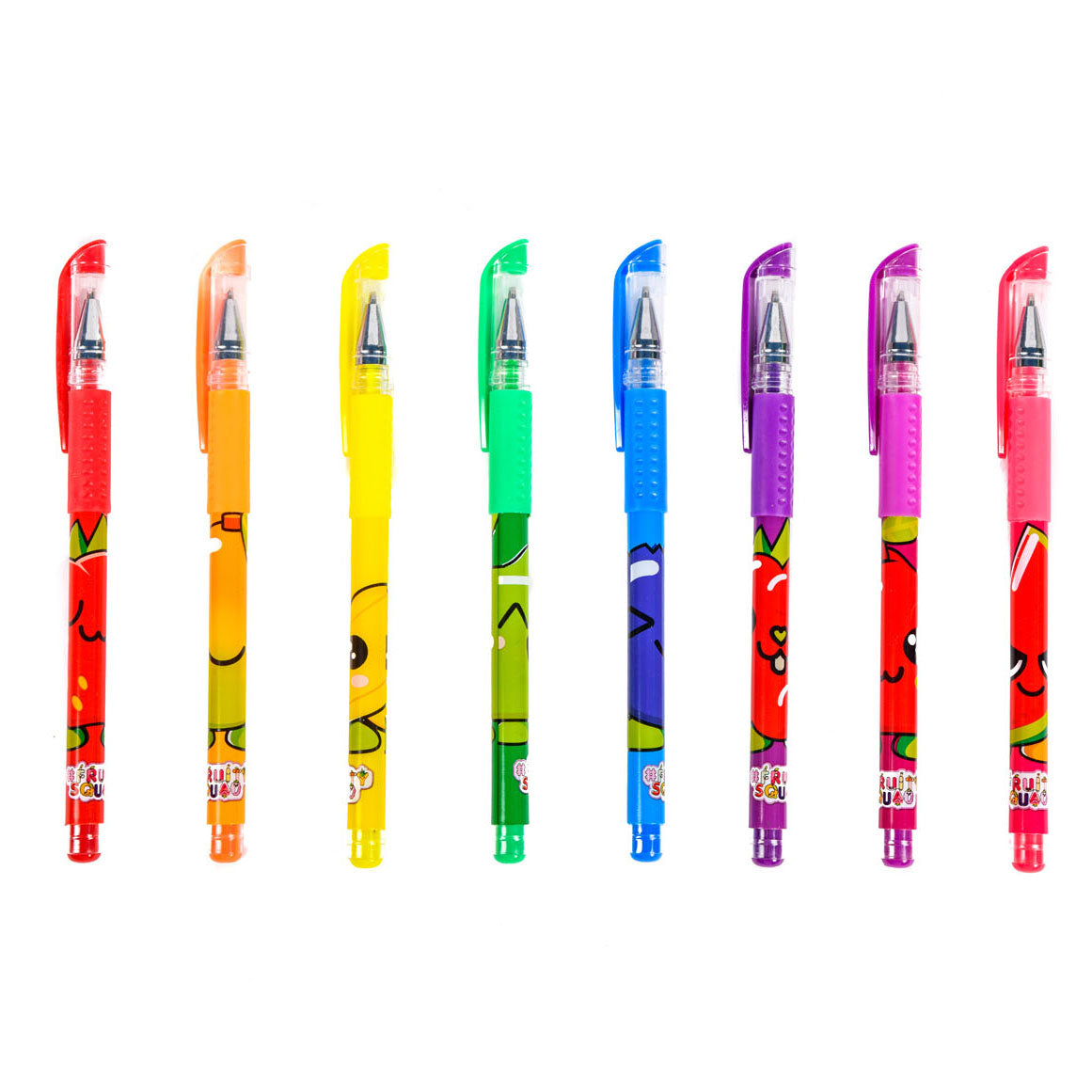 Stylos gel Canenco Fruity Squad avec parfum, 8 pcs.