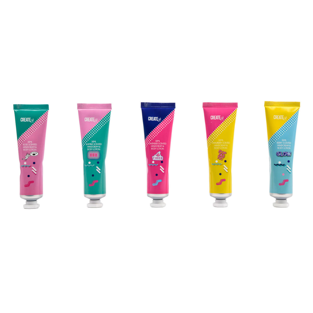 Créez-le ! crème pour les mains poptastic, lotion pour le corps, pack de 5