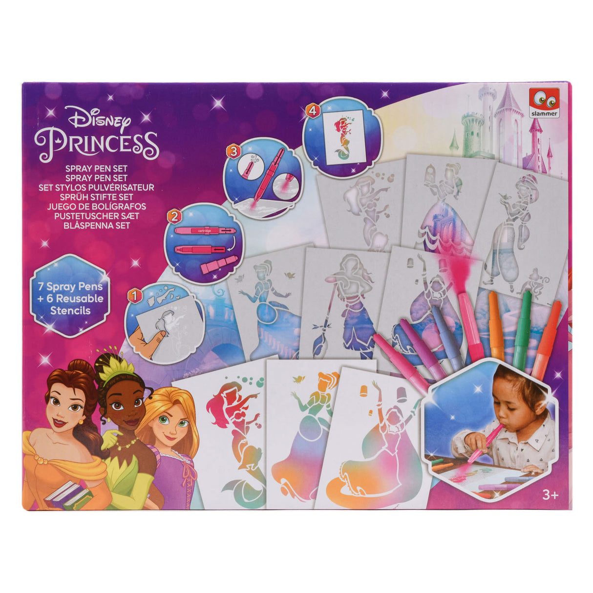 Ensemble de stylos soufflants Disney Princess