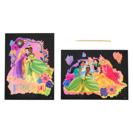 Canenco Disney Princess Scratch Art, 2 pièces.