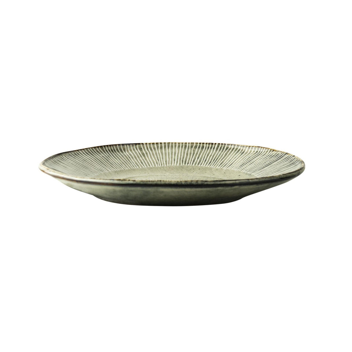 Assiette bio rose hollandaise 21,5cm vert 4 pcs