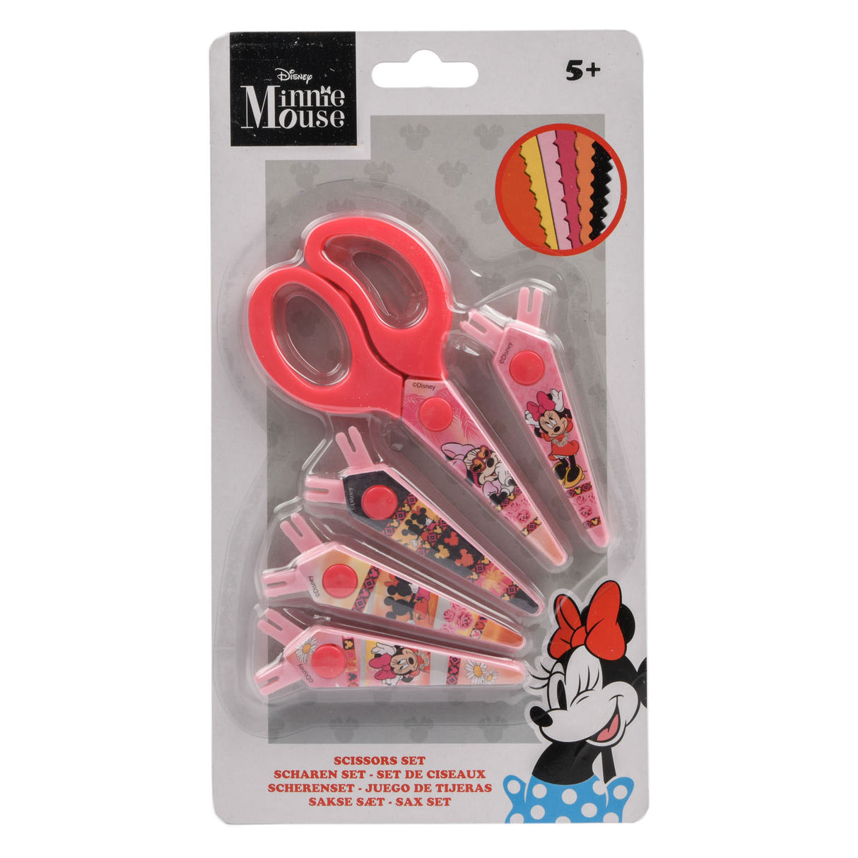 Minnie Mouse Cartel Scissors con 5 riviste di cartello