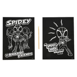 Art à gratter Spider-Man Canenco, 2 pièces.
