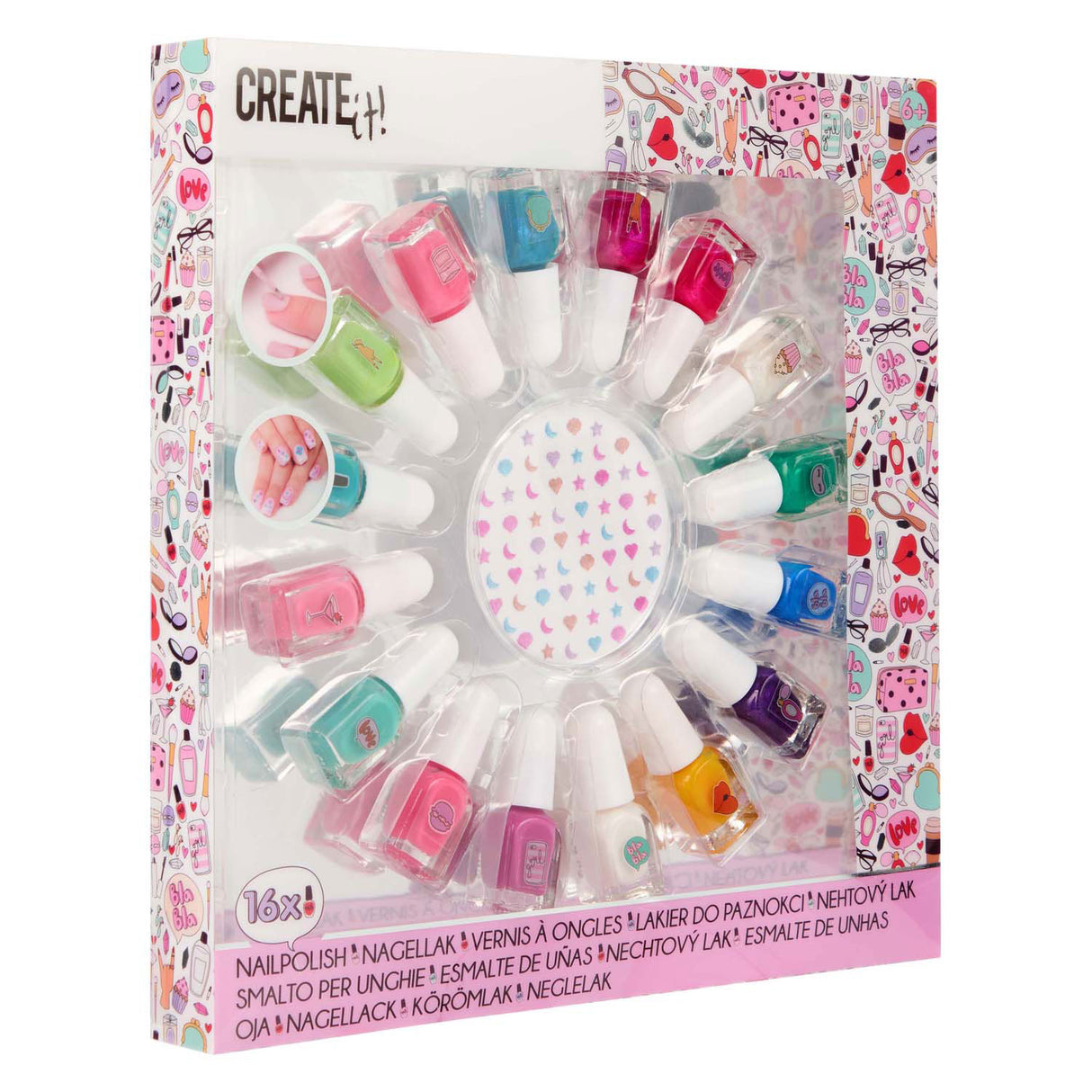 Canenco crée-le ! set de vernis à ongles beauté, 16 pcs.