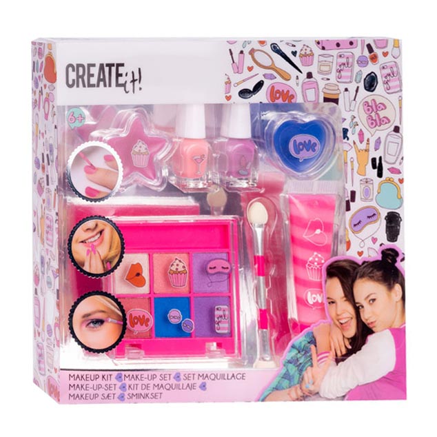 Créez-le ! set de maquillage beauté rose lilas