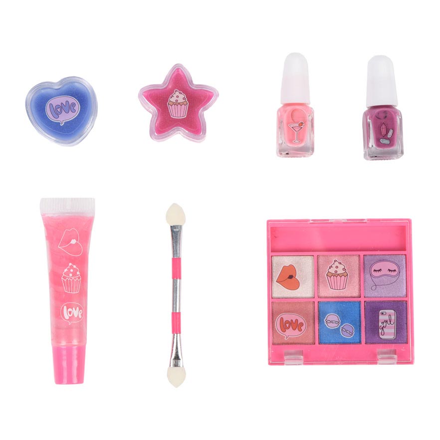 Créez-le ! set de maquillage beauté rose lilas