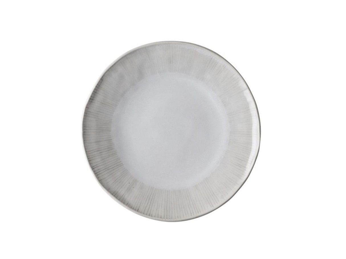 Assiette bio rose hollandaise 21,5cm blanche 4 pcs