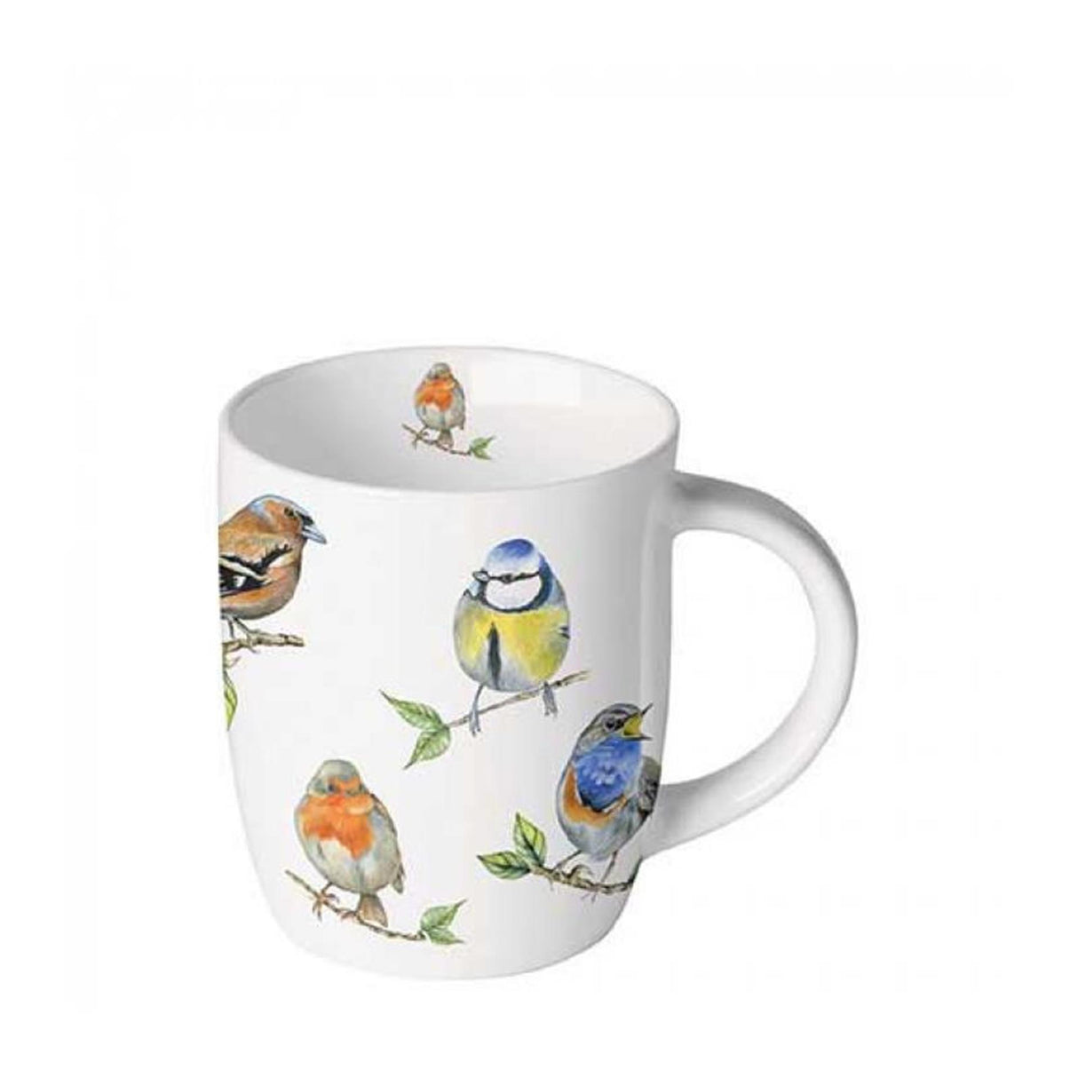 Mug Ambiente 0,2l espèces d'oiseaux blanc