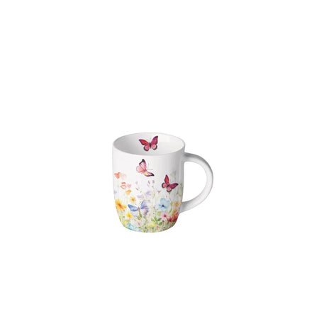 Mug Ambiente 0,2 l papillons en champ blanc