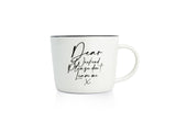Mug week-end rose hollandaise coffret 4 pièces