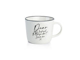 Mug week-end rose hollandaise coffret 4 pièces