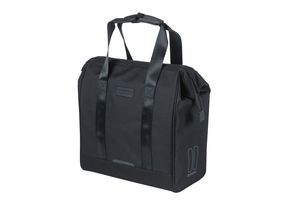 Basil Grand Bicycle Shopper Black Water -tilbagevendende taske til elektriske cykler, 23L