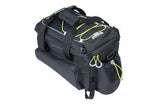 Basil Miles XL Comportamiento de equipaje Bag Implous impermeable Lima negra Sporty 9-36L Mik RT Adapterplates