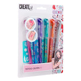 Créez-le ! stylos gel pour tatouage de beauté, 6 pcs.