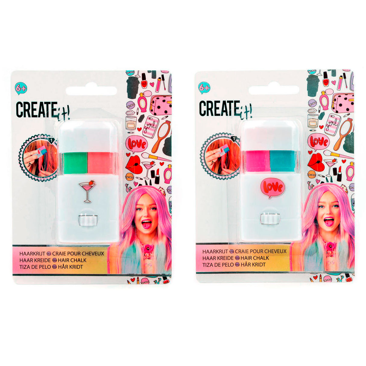 Créez-le ! craie de beauté pour cheveux duocolor