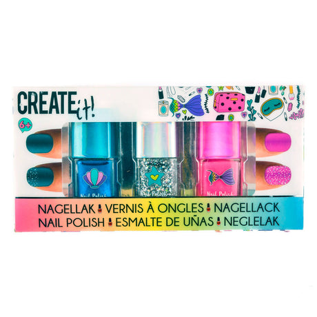 Créez-le ! Vernis à ongles beauté pailleté, 3 pcs.