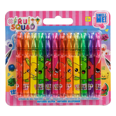 Canenco fruity squad mini stylos gel avec parfum, 12 pcs.