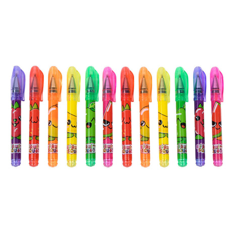 Canenco fruity squad mini stylos gel avec parfum, 12 pcs.