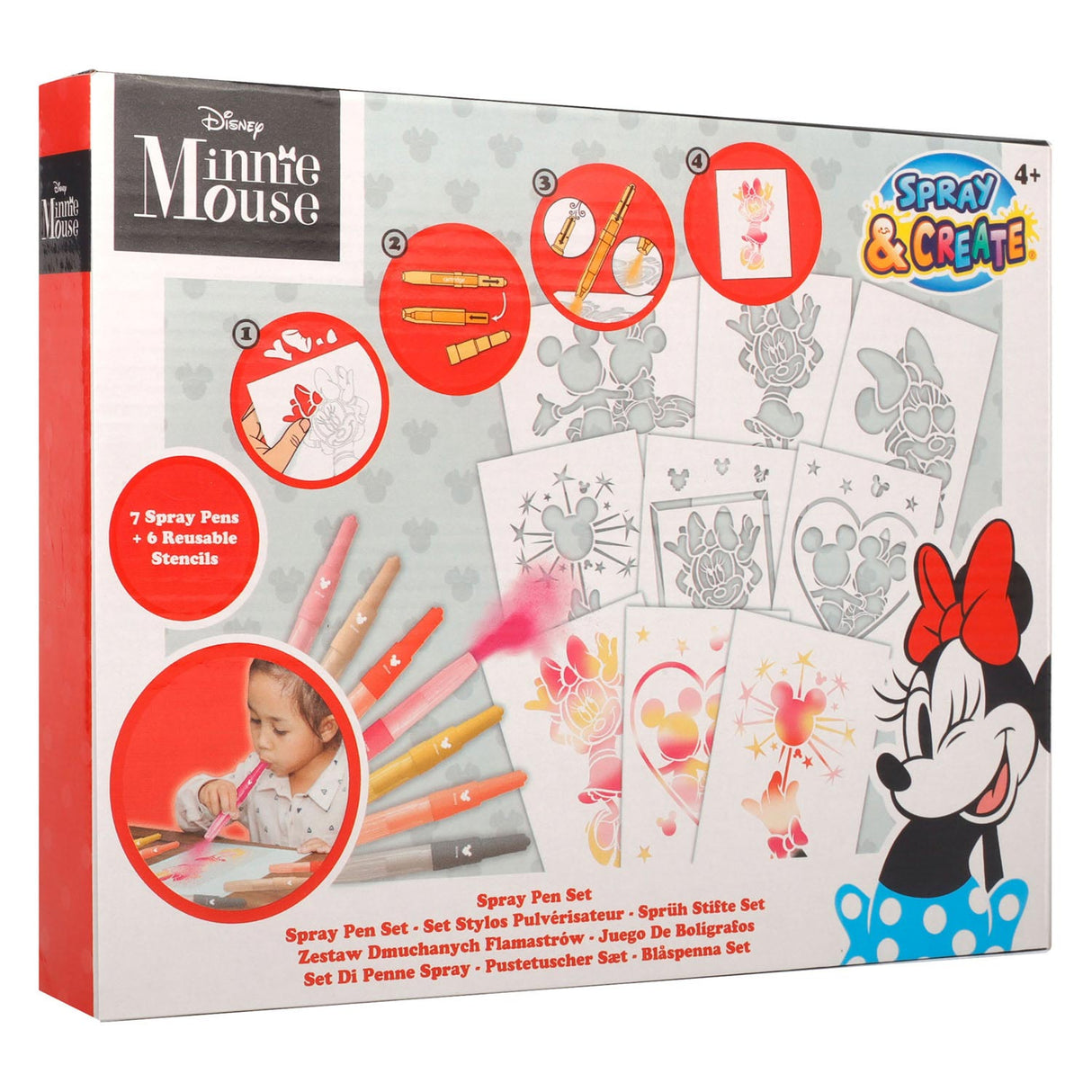 Set Blaaspissen de Canenco Minnie Mouse Blaaspissen