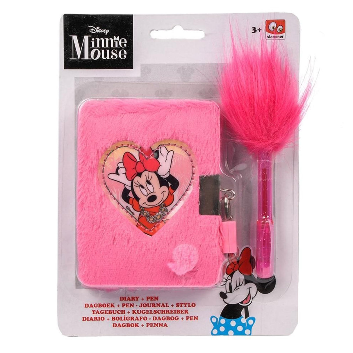 Slammer Minnie Diary Plush Incl