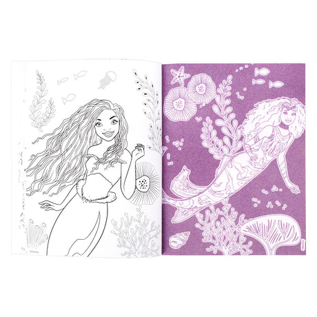 Canenco la petite sirène feutre art et livre de coloriage