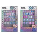 Créez-le! Sirène artificiel ongles auto-adhésif