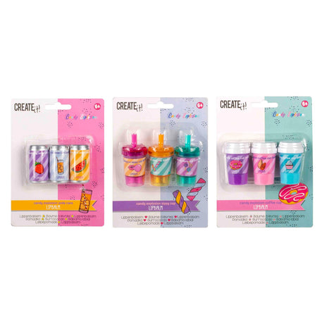 Créez-le ! Baume à lèvres explosion de bonbons, 3 pcs.