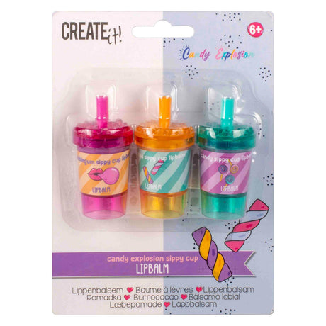 Créez-le ! Baume à lèvres explosion de bonbons, 3 pcs.