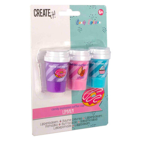 Créez-le ! Baume à lèvres explosion de bonbons, 3 pcs.