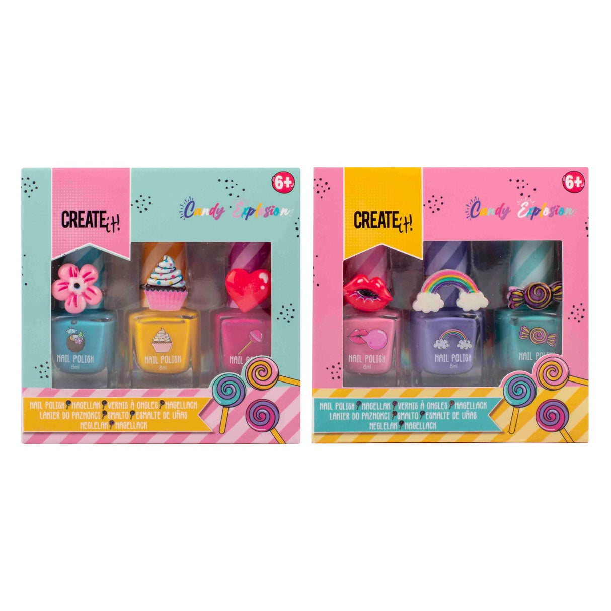 Créez-le ! vernis à ongles explosion de bonbons, 3 pcs.