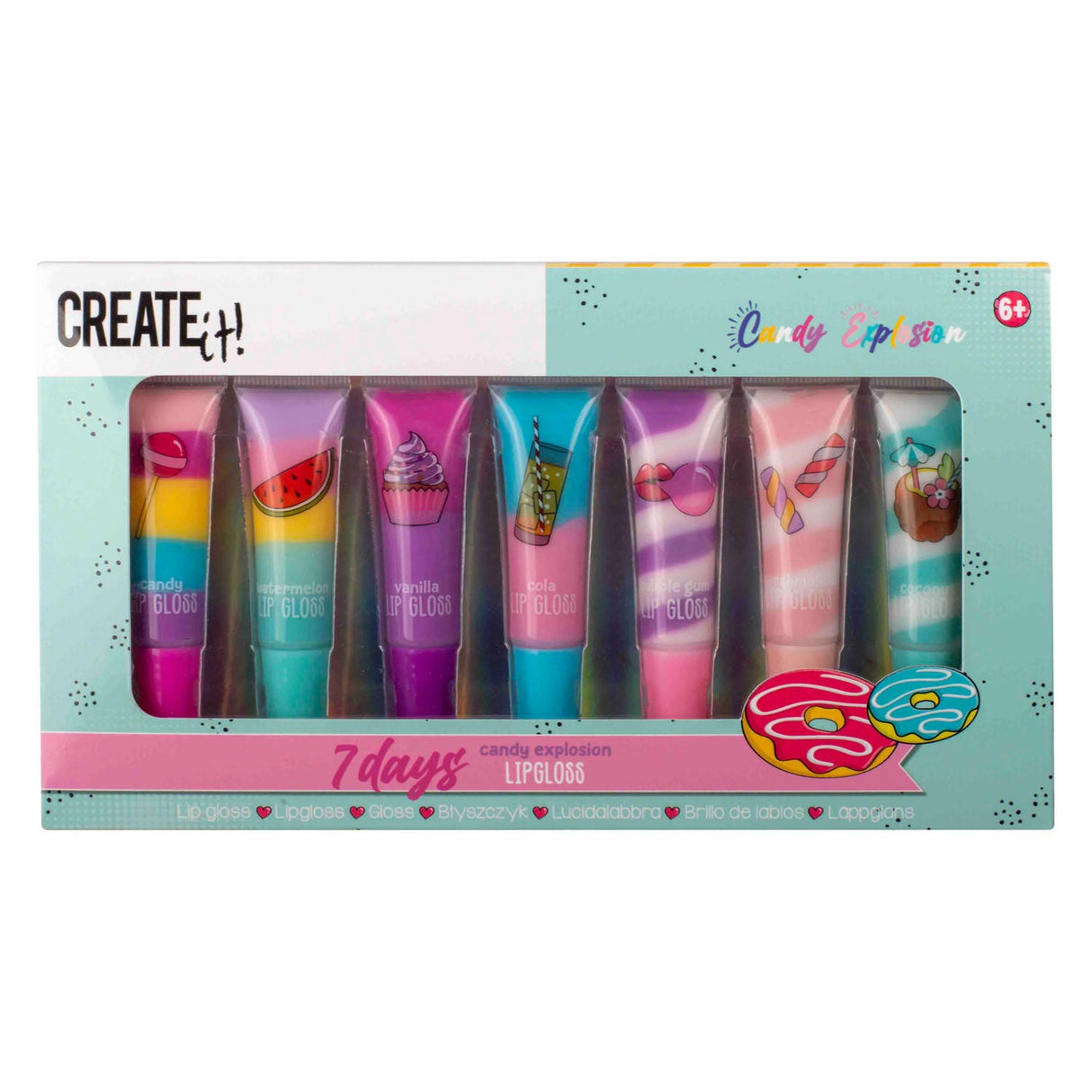 Erstellen Sie es! Bonbon -Explosion Lipgloss Wirbel