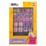 Créez-le! Candy explosion ongles artificiels auto-adhésifs