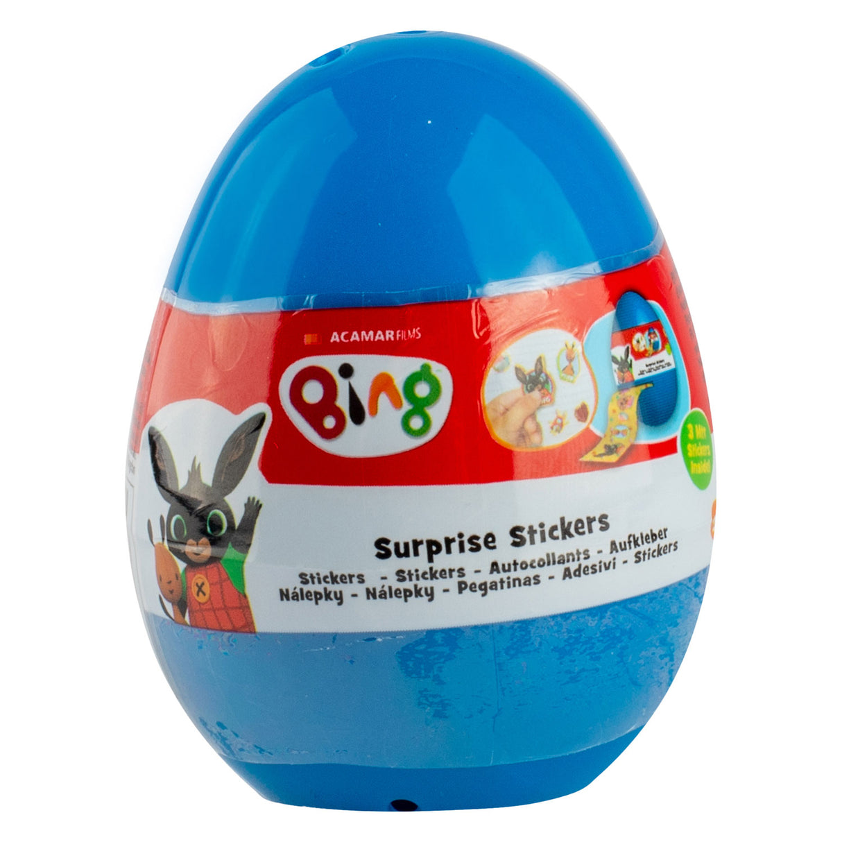 Rouleau d'autocollants œuf surprise Canenco bing 3 mètres