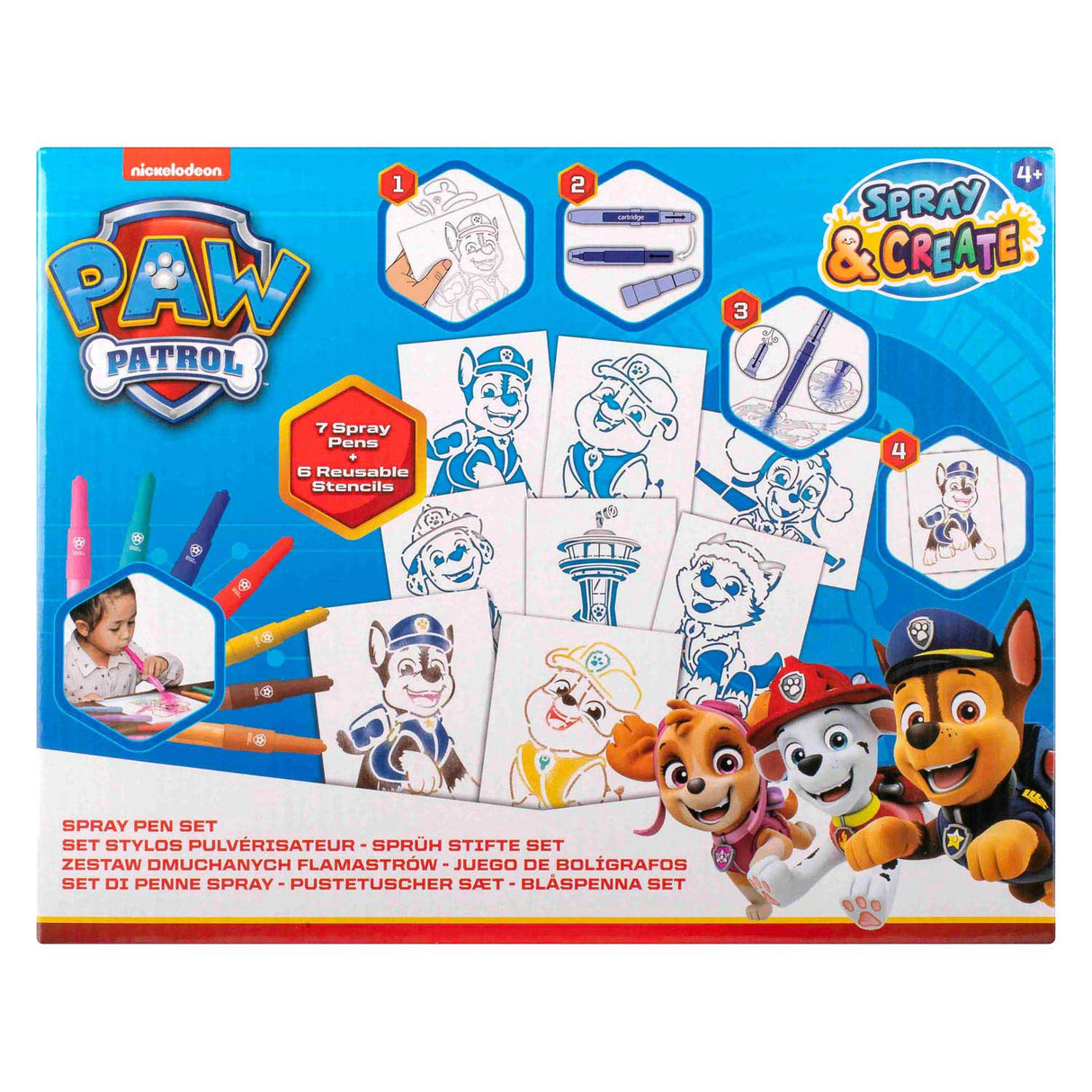 Set Paw Patrol Blaaspennen