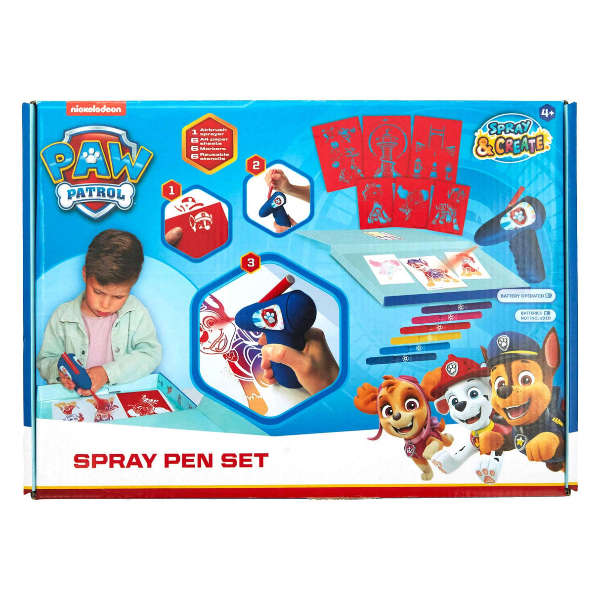 Ensemble de stylos à souffler électriques Paw Patrol de Canenco