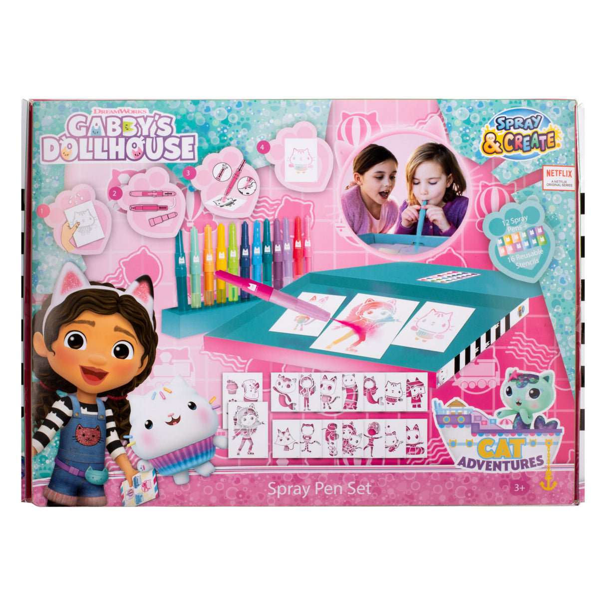 Canenco gabby's poppenhuis blaaspennen set deluxe