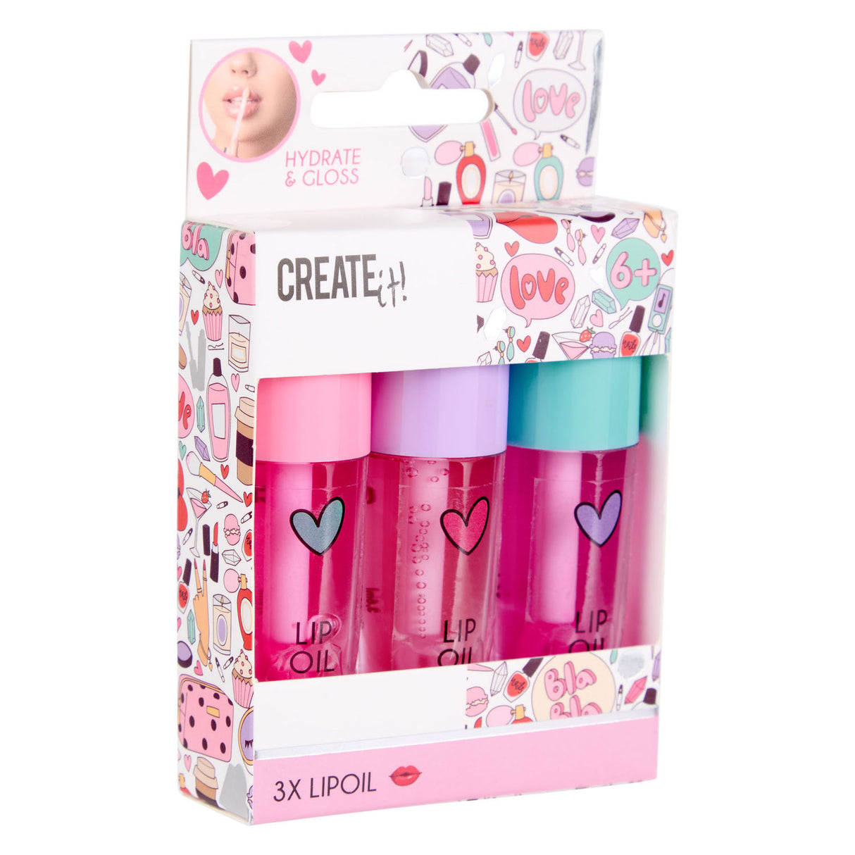 Créez-le ! huile pour les lèvres, 3 pcs.