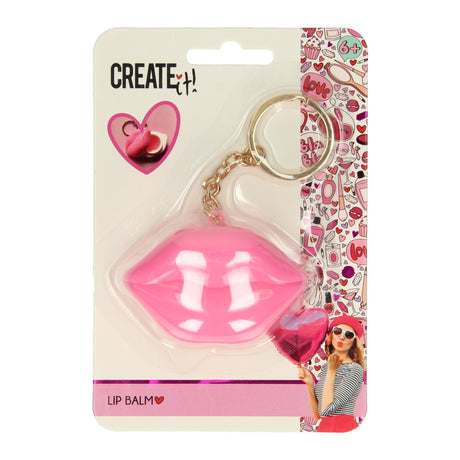 Créez-le ! porte-clés baume à lèvres coeur