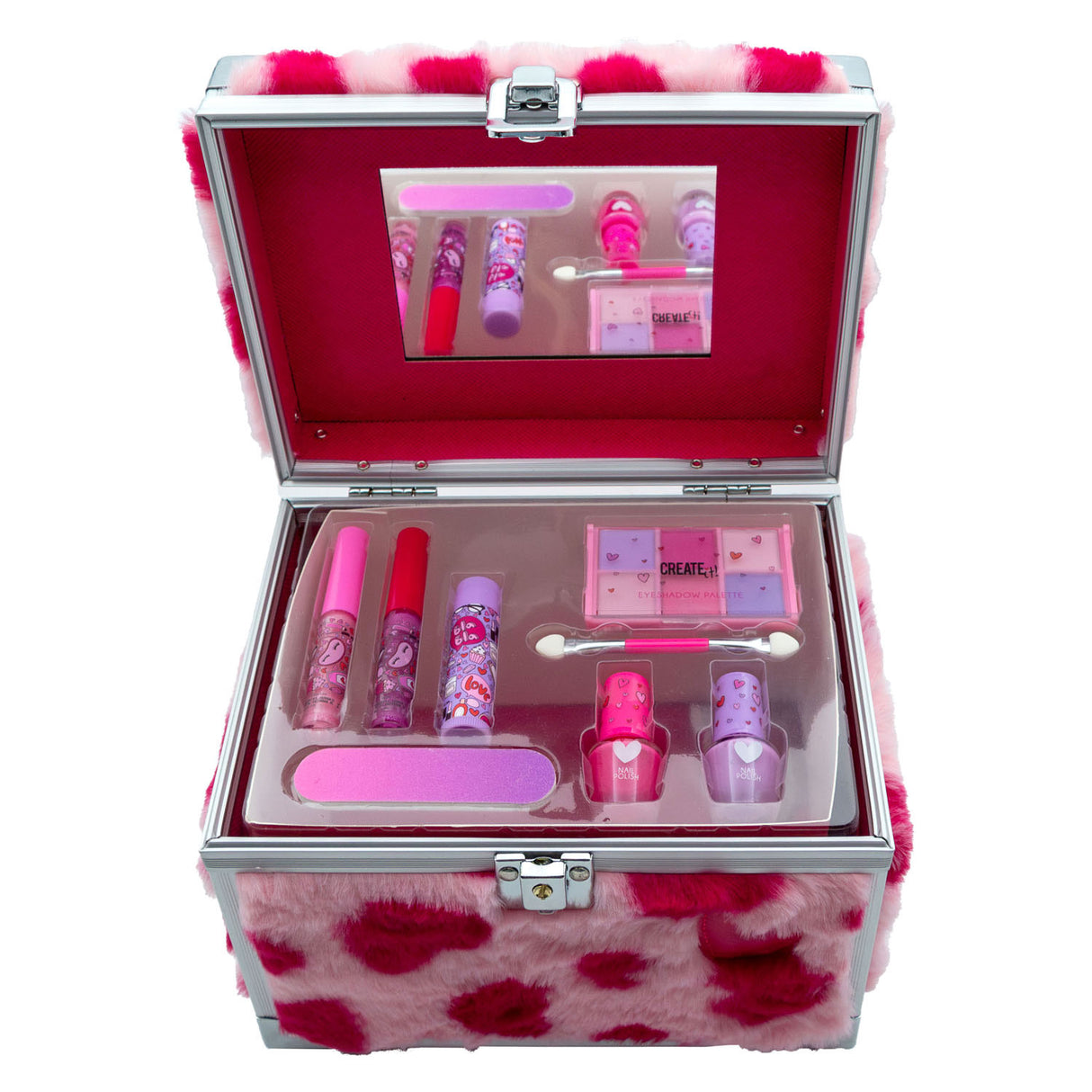 Create it! hart make-up case fluffy hartjes