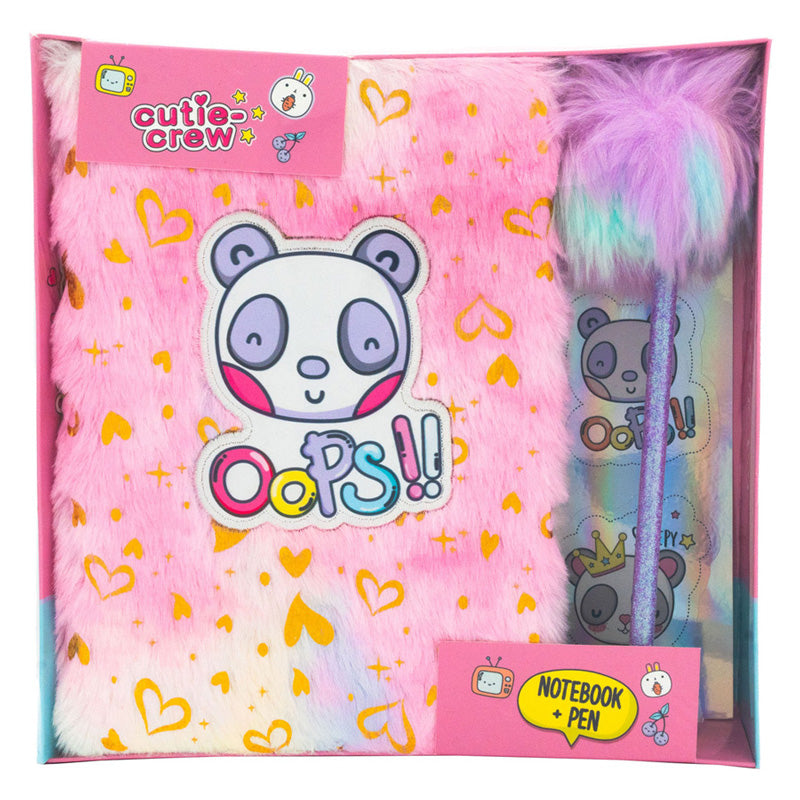 Canenco cutie crew notitieboek met pompom pen