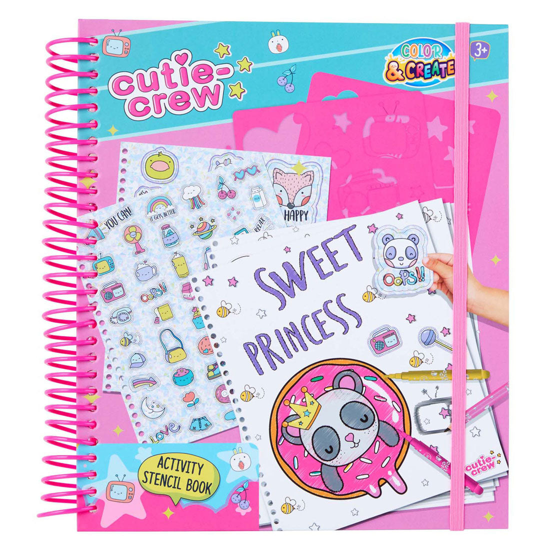 Livre de coloriage d'activités de modèle d'équipage Canenco Cutie
