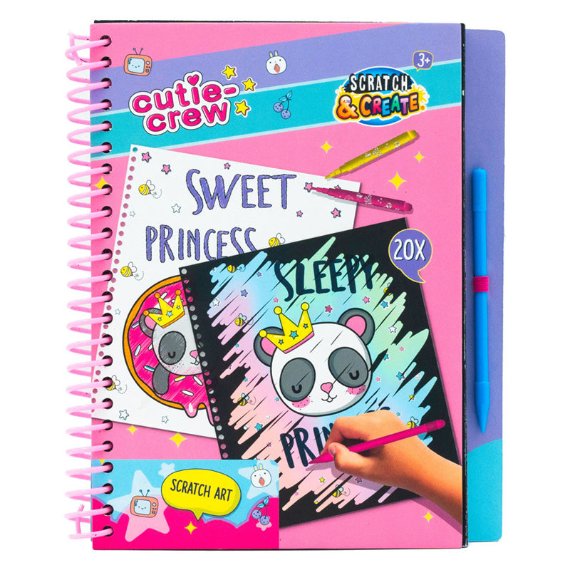 Canenco Cutie Crew scratch and coloring book