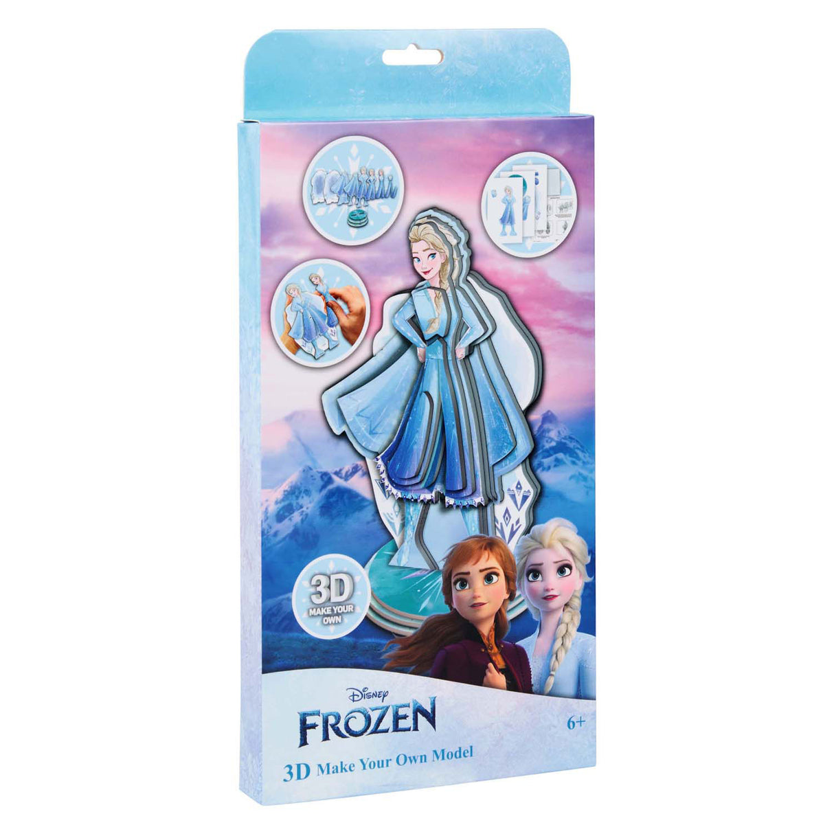 Disney gefruer mécht Är eege 3D Figur Elsa