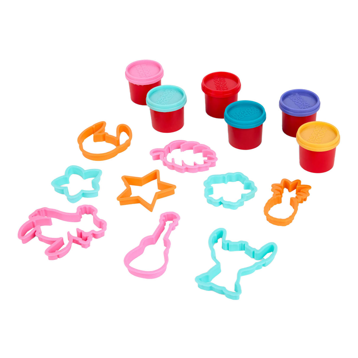 Set d'argile au point Canenco avec formes - 6 pots en argile